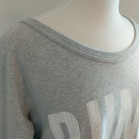 Last chance! Puma gray thin sweatshirt with scoop-neck - Picture 4 of 8